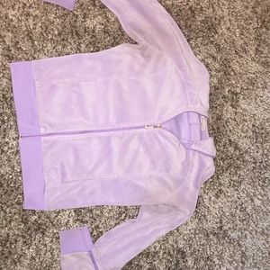 Lilac juicy couture zip up